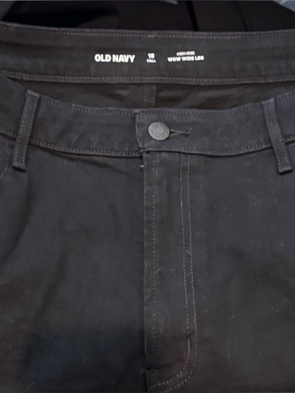 Old Navy Black High-Rise Wide Leg Pants